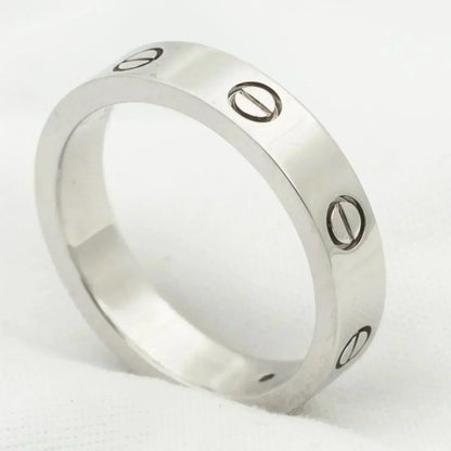 [OrnoraJewelry]LOVE RING 4MM 1 DIAMOND SILVER