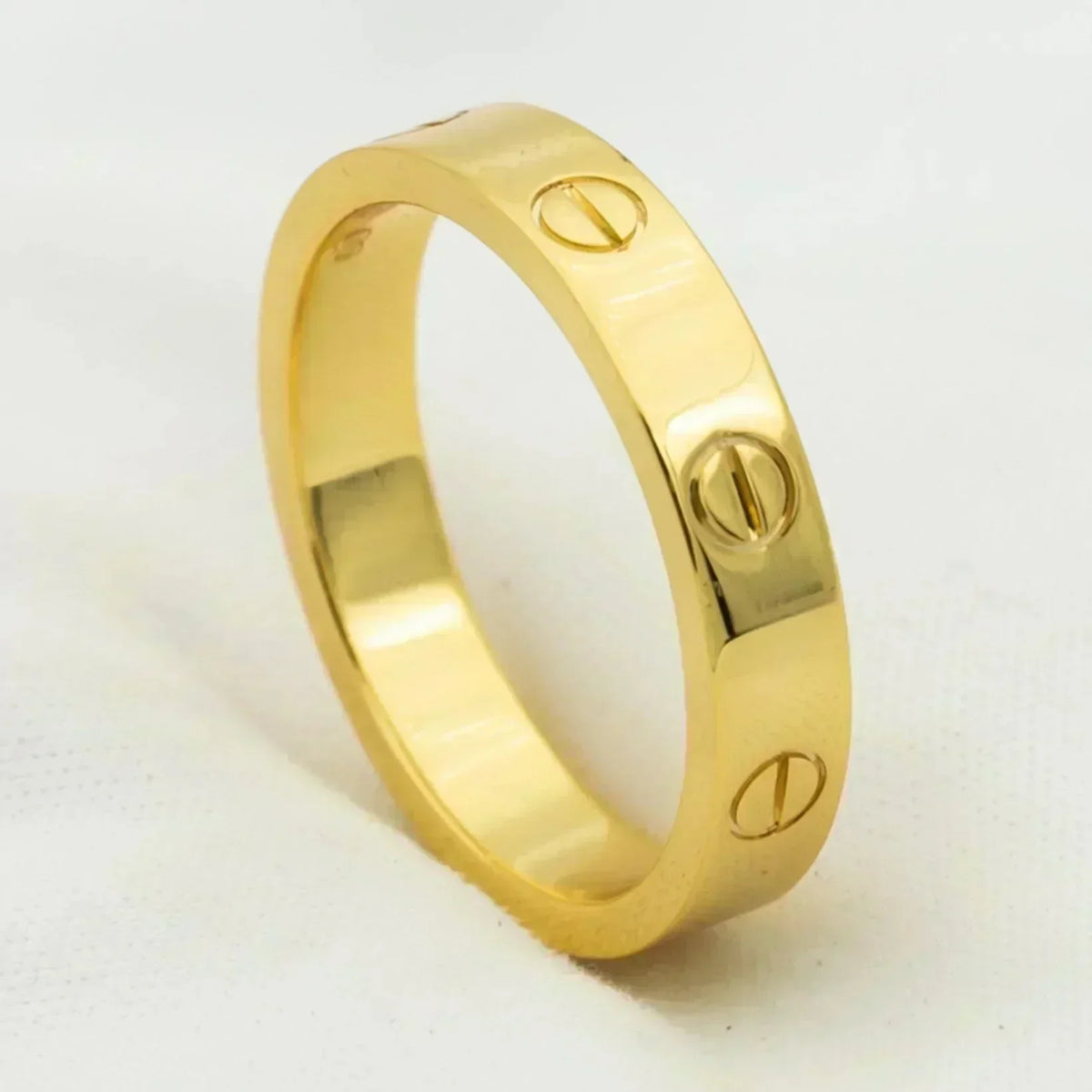[OrnoraJewelry]LOVE RING 4MM 1 DIAMOND GOLD