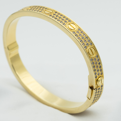 [OrnoraJewelry]LOVE BRACELET 6.1MM DIAMOND-PAVED