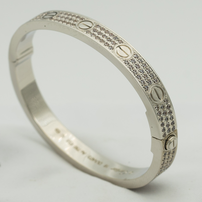 [OrnoraJewelry]LOVE BRACELET 6.1MM DIAMOND-PAVED