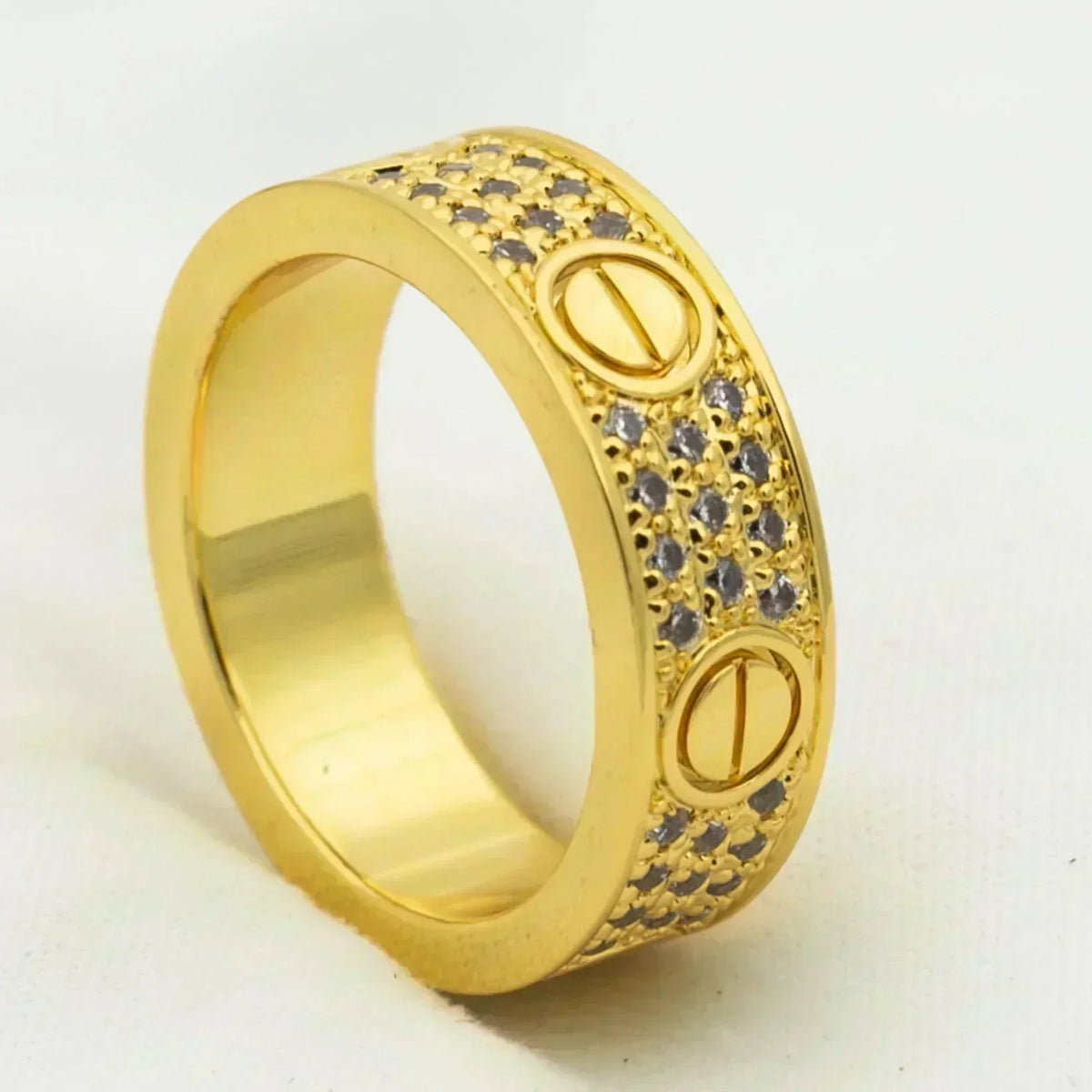 [OrnoraJewelry]LOVE RING 5.5MM DIAMONDS PAVED