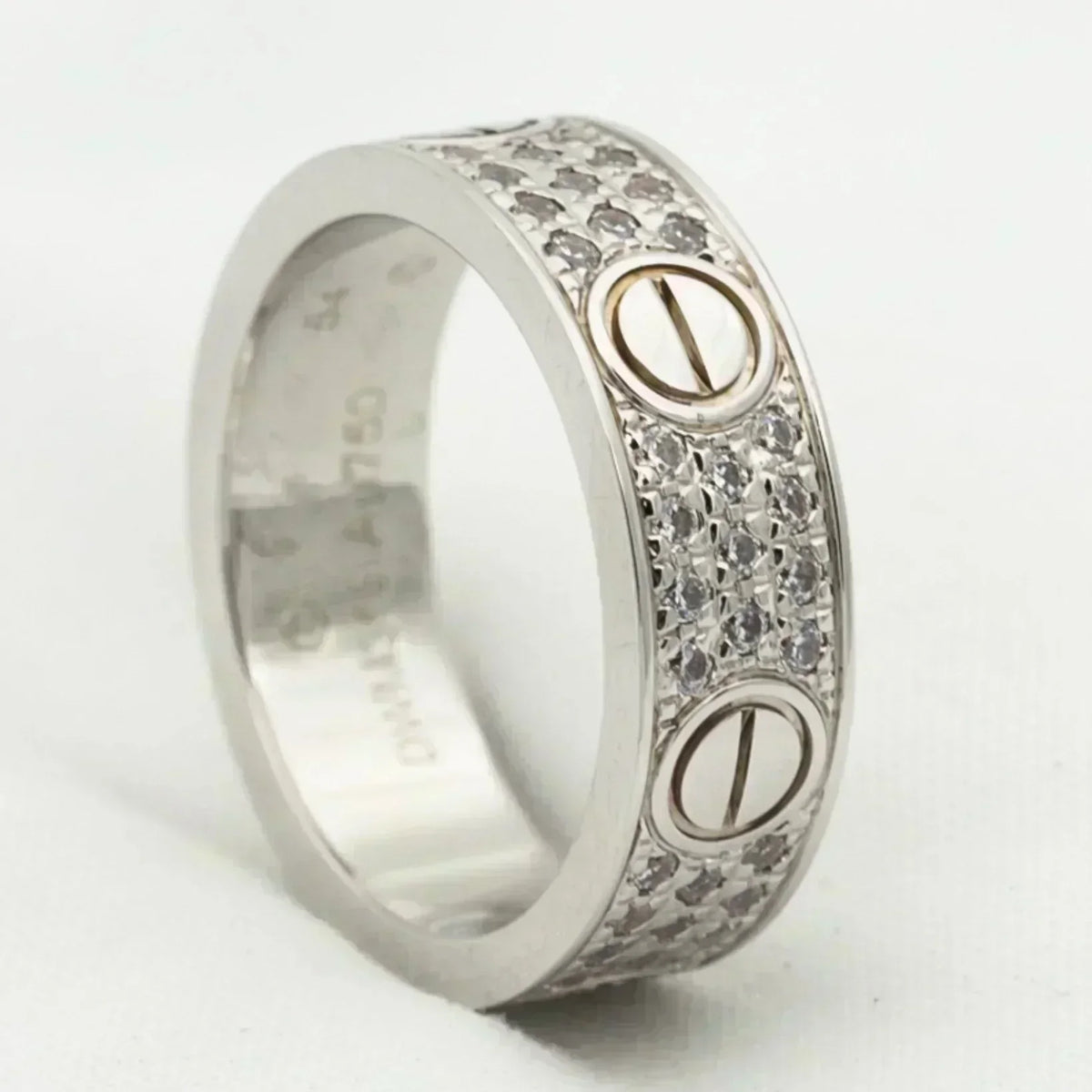 [OrnoraJewelry]LOVE RING 5.5MM DIAMONDS PAVED
