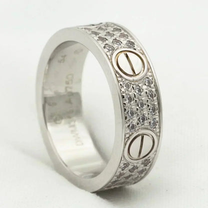 [OrnoraJewelry]LOVE RING 5.5MM DIAMONDS PAVED
