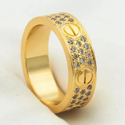 [OrnoraJewelry]LOVE RING 5.5MM DIAMONDS PAVED