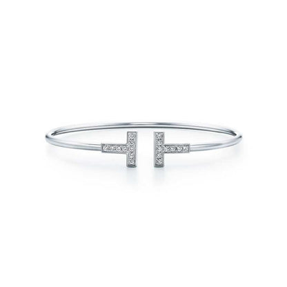 [Ornora Jewelry]T BRACELET 1.8MM DIAMOND SILVER