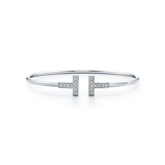 [Ornora Jewelry]T BRACELET 1.8MM DIAMOND SILVER