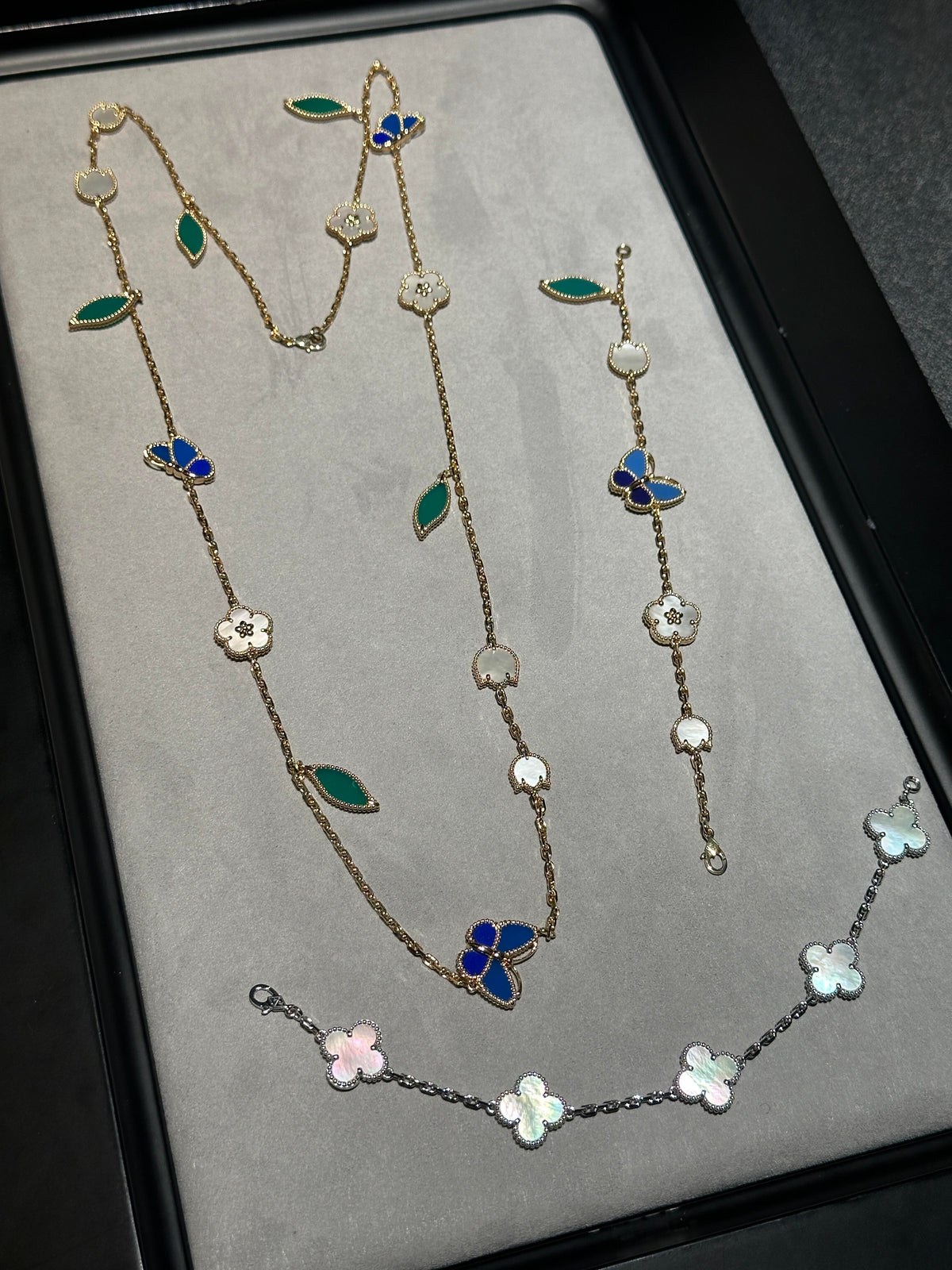 [OrnoraJewelry] 26 NEW CLOVER 15 MOTIFS LUCKY NECKLACE