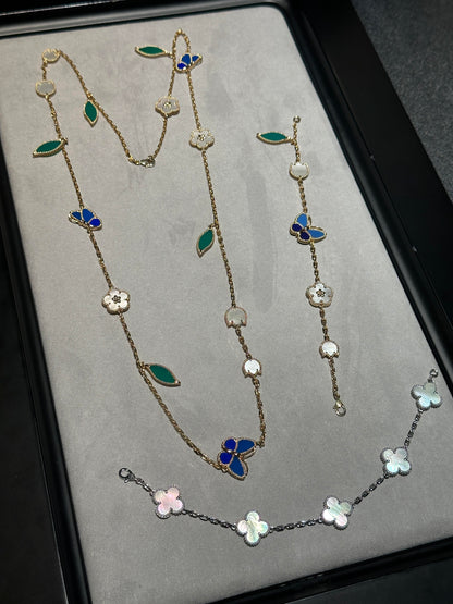 [OrnoraJewelry] 26 NEW CLOVER 15 MOTIFS LUCKY NECKLACE