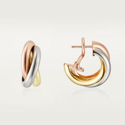 [OrnoraJewelry]TRINITY ON DIAMOND CLASSIC EARRINGS
