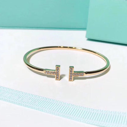 [Ornora Jewelry]T BRACELET 1.8MM GOLD DIAMOND