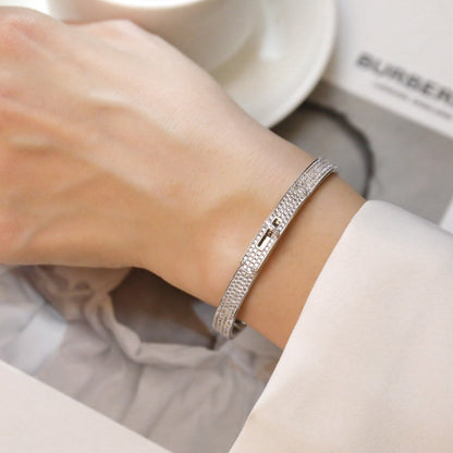 [OrnoraJewelry]KELLY BRACELET DIAMOND PAVED