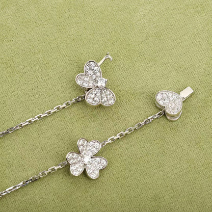 [OrnoraJewelry]FRIVOLE SILVER 9 FLOWERS NECKLACE