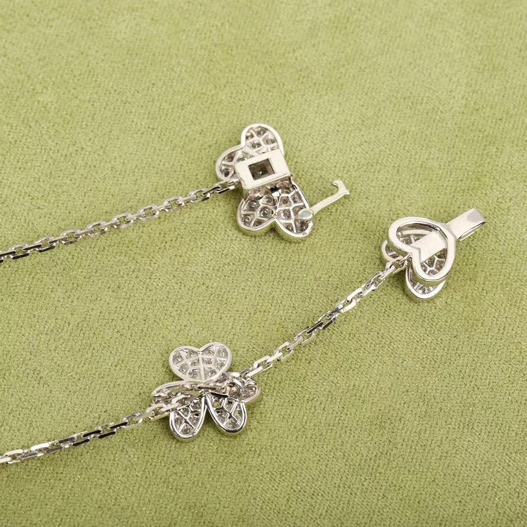 [OrnoraJewelry]FRIVOLE SILVER 9 FLOWERS NECKLACE