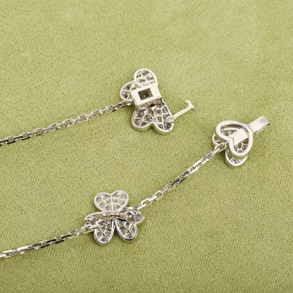 [OrnoraJewelry]FRIVOLE SILVER 9 FLOWERS NECKLACE