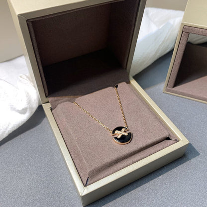 [Ornora Jewelry]JEUX DE PINK GOLD DIAMOND NECKLACE