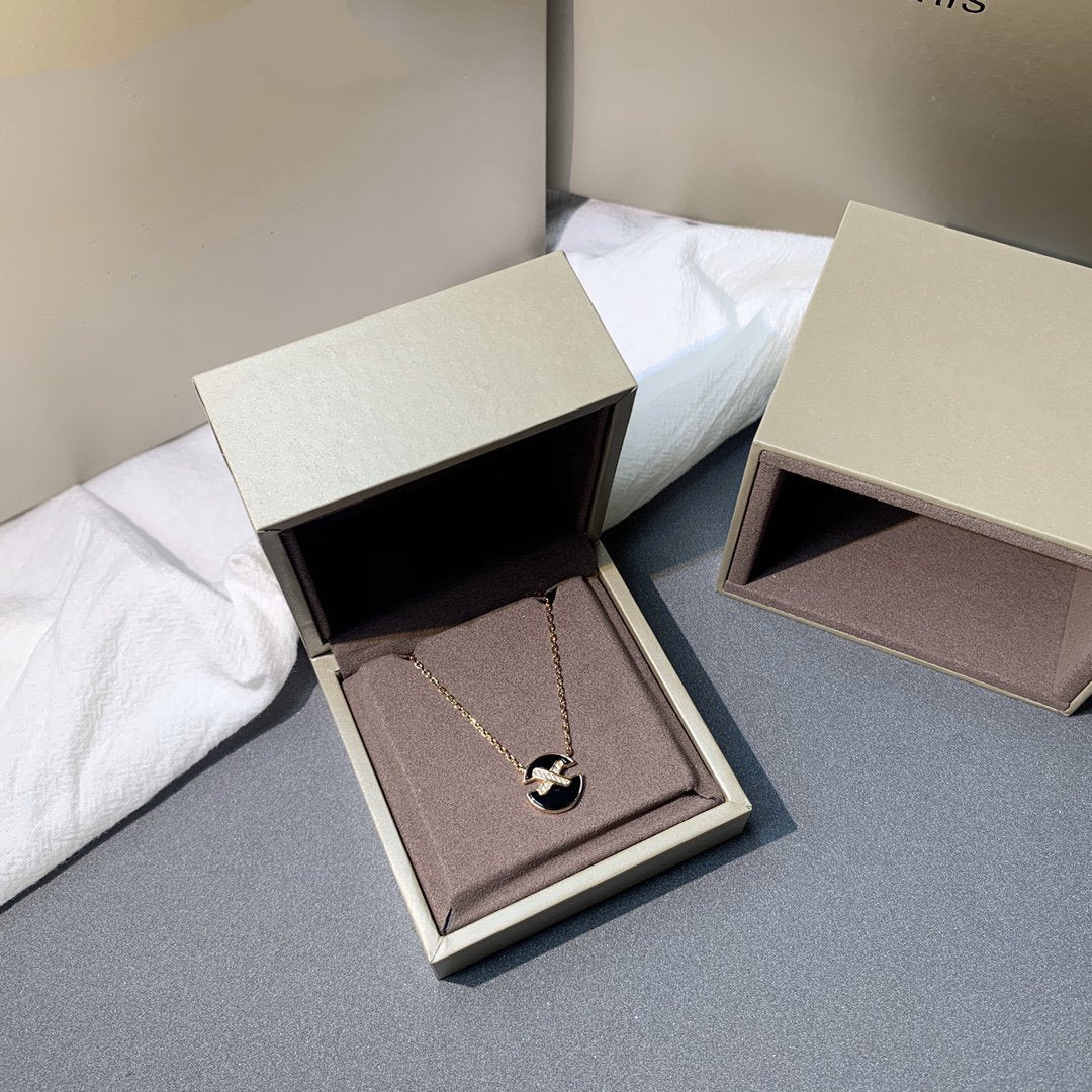 [Ornora Jewelry]JEUX DE PINK GOLD DIAMOND NECKLACE