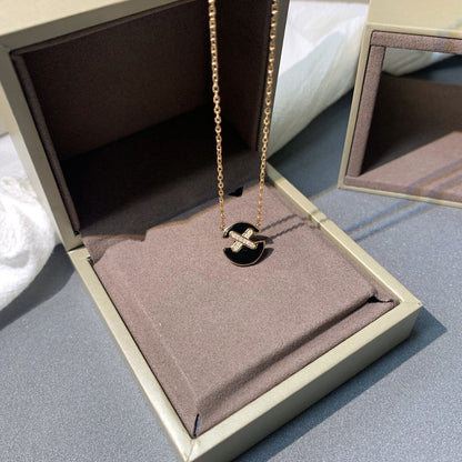 [Ornora Jewelry]JEUX DE PINK GOLD DIAMOND NECKLACE