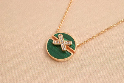 [OrnoraJewelry]JEUX DE ROSE GOLD DIAMOND NECKLACE