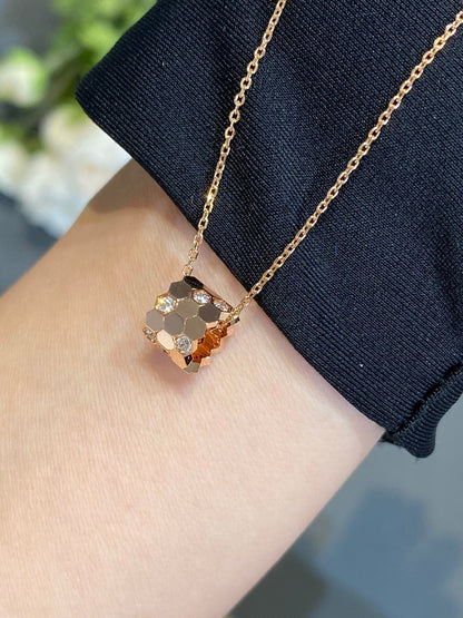 [OrnoraJewelry]BEE LOVE DIAMOND NECKLACE