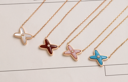 [OrnoraJewelry]JEUX DE NECKLACE 1 DIAMOND