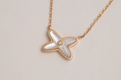 [OrnoraJewelry]JEUX DE NECKLACE 1 DIAMOND