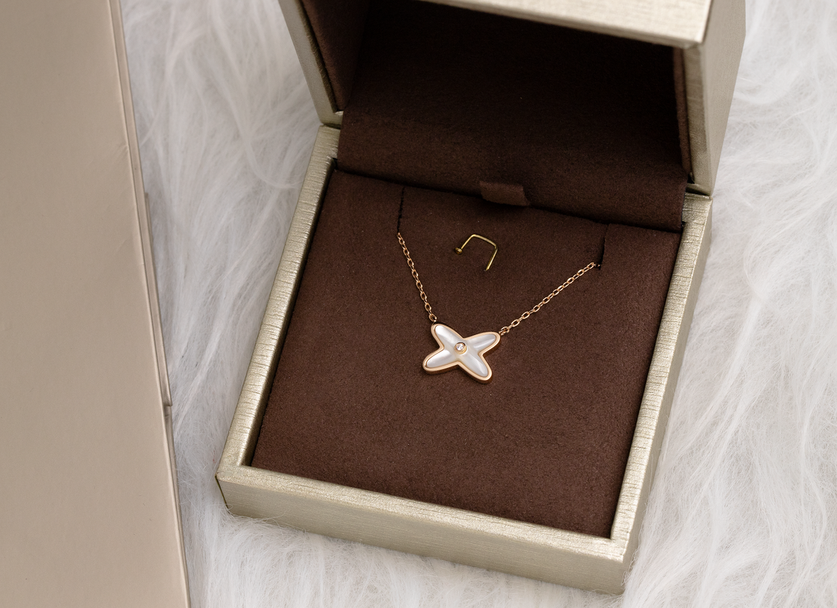 [OrnoraJewelry]JEUX DE NECKLACE 1 DIAMOND