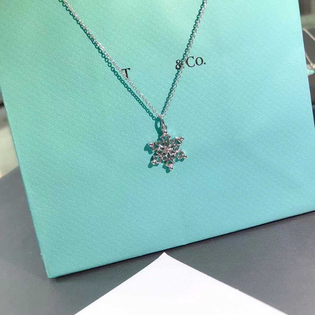 [Ornora Jewelry]STERLING SILVER SNOWFLAKE PENDANT NECKLACE