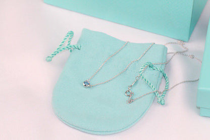 [Ornora Jewelry]ELSA PERETTI SERIES SINGLE DIAMOND SIMPLE NECKLACE