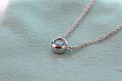 [Ornora Jewelry]ELSA PERETTI SERIES SINGLE DIAMOND SIMPLE NECKLACE