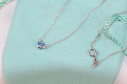 [Ornora Jewelry]ELSA PERETTI SERIES SINGLE DIAMOND SIMPLE NECKLACE