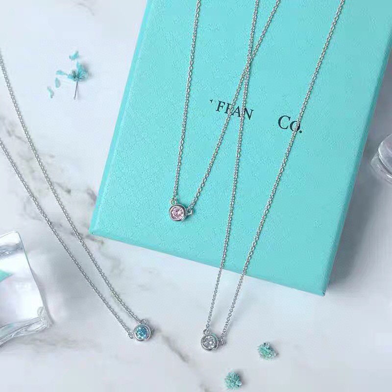[Ornora Jewelry]ELSA PERETTI SERIES SINGLE DIAMOND SIMPLE NECKLACE