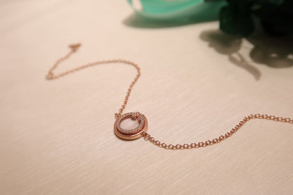 [Ornora Jewelry]DIAMOND CIRCLE PINK GOLD BRACELET