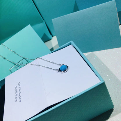 [Ornora Jewelry]YARD TURQUOISE NECKLACE SILVER