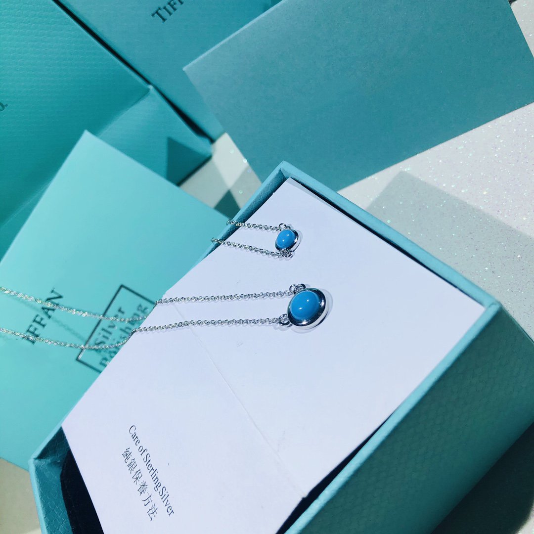 [Ornora Jewelry]YARD TURQUOISE NECKLACE SILVER