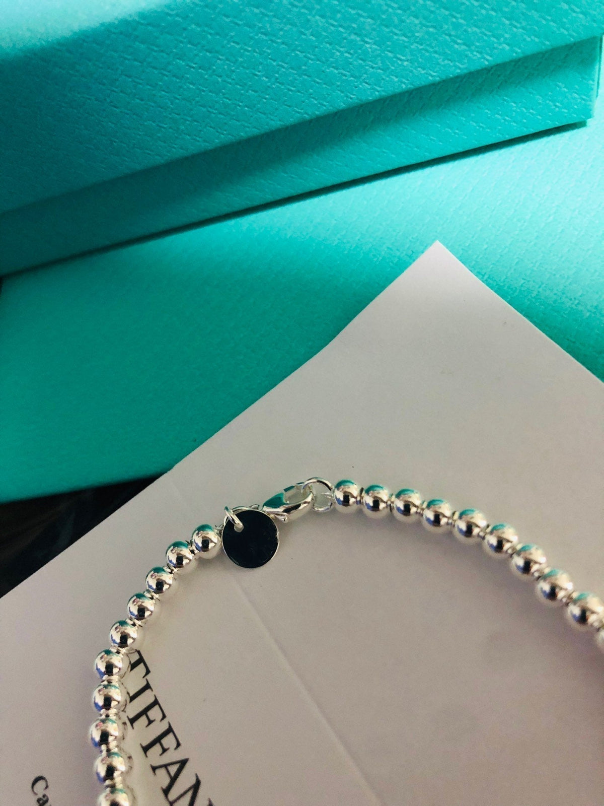 [Ornora Jewelry]LOVE TIFFANY RED HEART TAG BEAD BRACELET