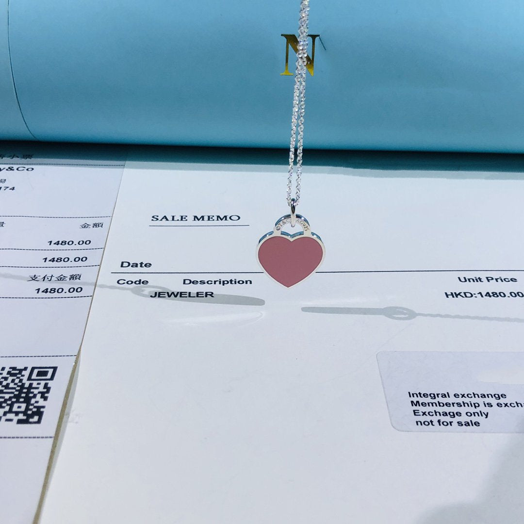 [Ornora Jewelry]SMALL HEART TAG PENDANT STERLING SILVER