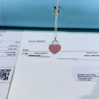 [Ornora Jewelry]SMALL HEART TAG PENDANT STERLING SILVER