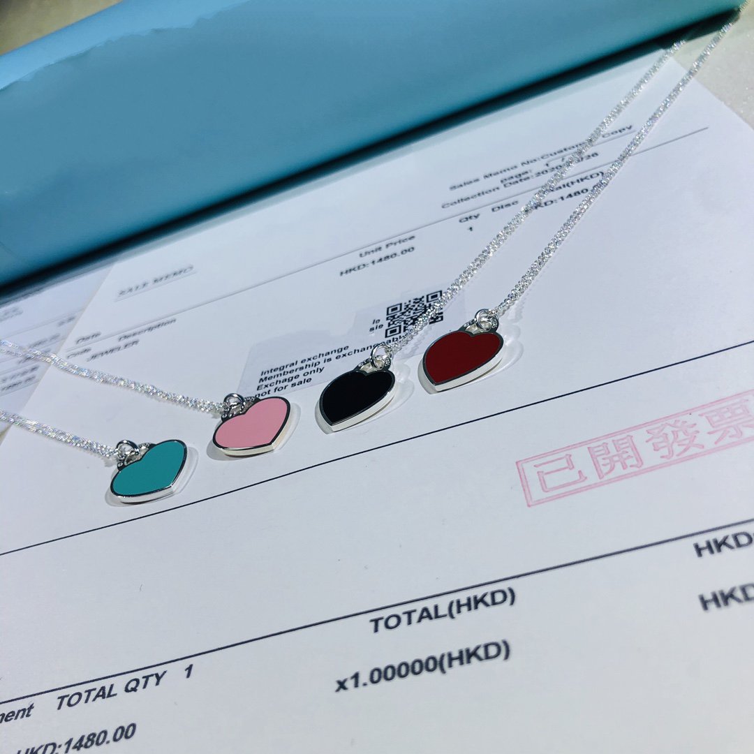 [Ornora Jewelry]SMALL HEART TAG PENDANT STERLING SILVER