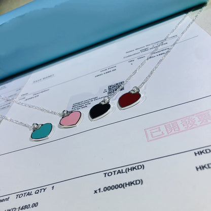 [Ornora Jewelry]SMALL HEART TAG PENDANT STERLING SILVER