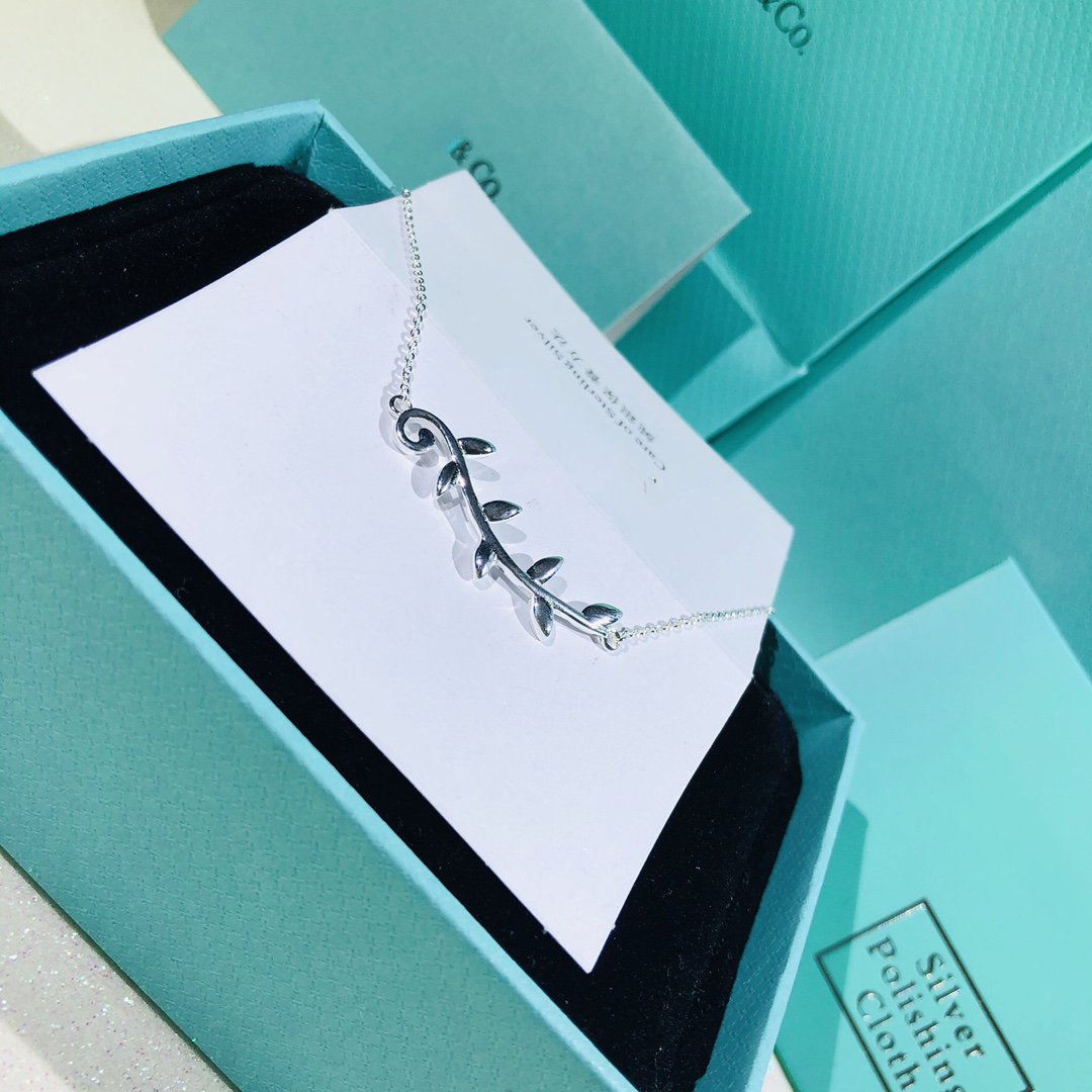 [Ornora Jewelry]PALOMA PICASSO STERLING SILVER OLIVE BRANCH NECKLACE