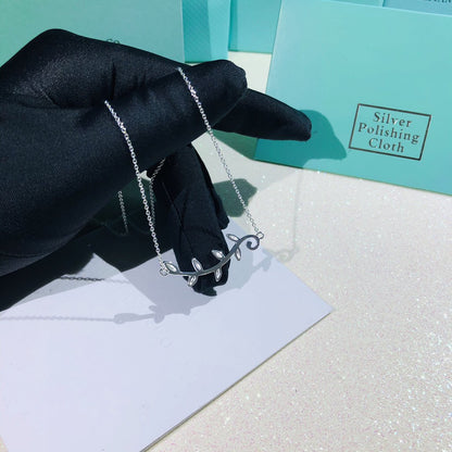 [Ornora Jewelry]PALOMA PICASSO STERLING SILVER OLIVE BRANCH NECKLACE