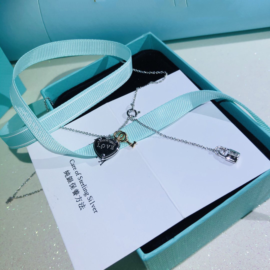 [Ornora Jewelry]LOVE HEART TAG KEY NECKLACE