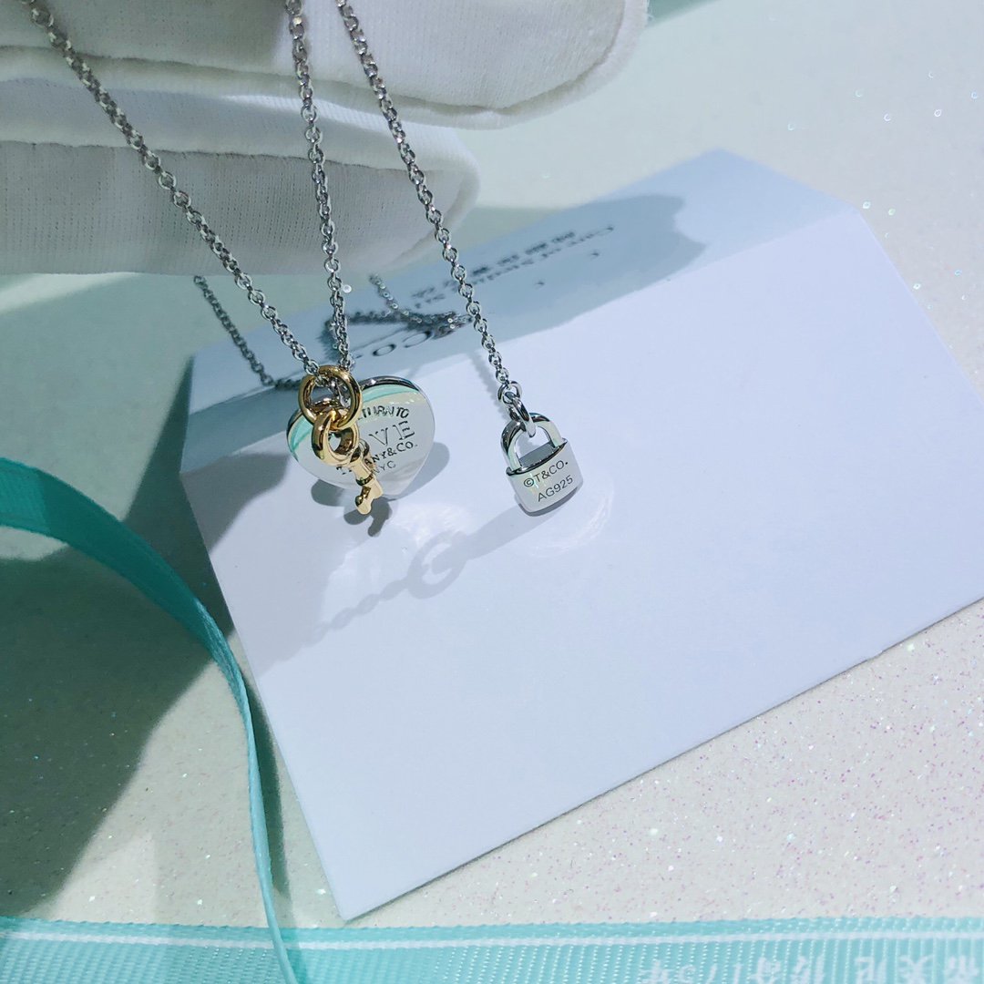 [Ornora Jewelry]LOVE HEART TAG KEY NECKLACE