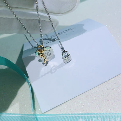 [Ornora Jewelry]LOVE HEART TAG KEY NECKLACE