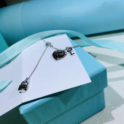 [Ornora Jewelry]LOVE HEART TAG KEY NECKLACE