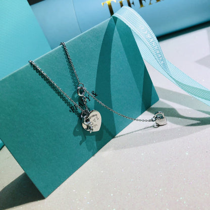 [Ornora Jewelry]LOVE HEART TAG KEY NECKLACE