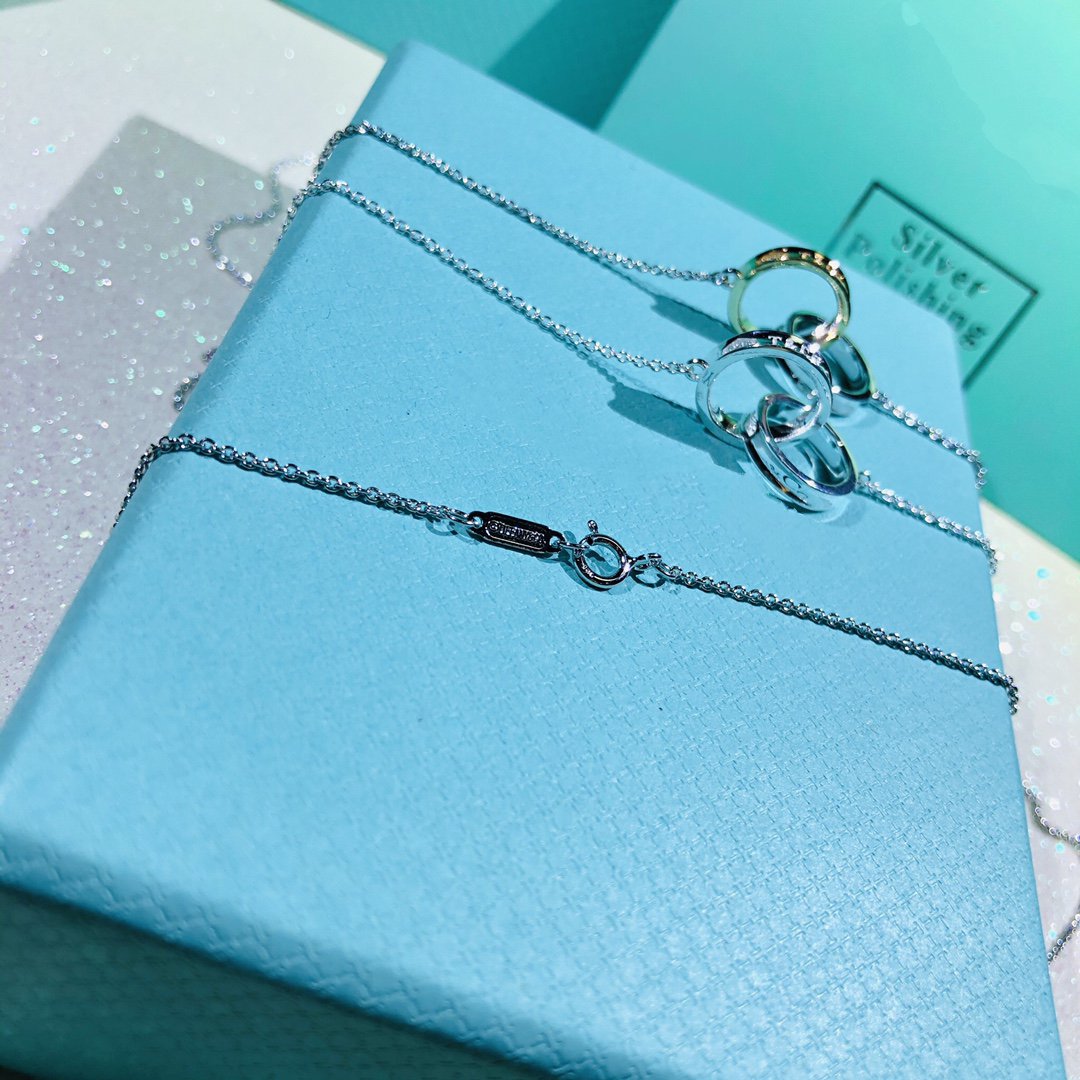 [Ornora Jewelry]INTERLOCKING CIRCLES PENDANT SMALL NECKLACE