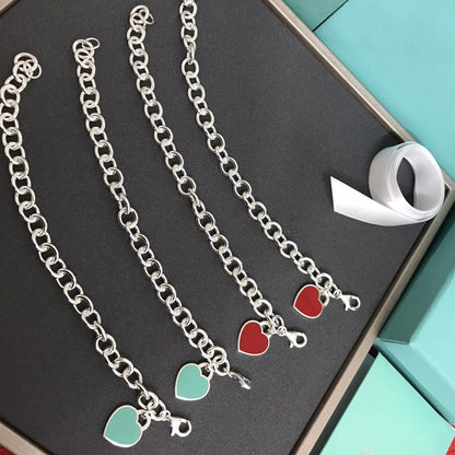 [Ornora Jewelry]HEART TAG BRACELET SILVER MEDIUM