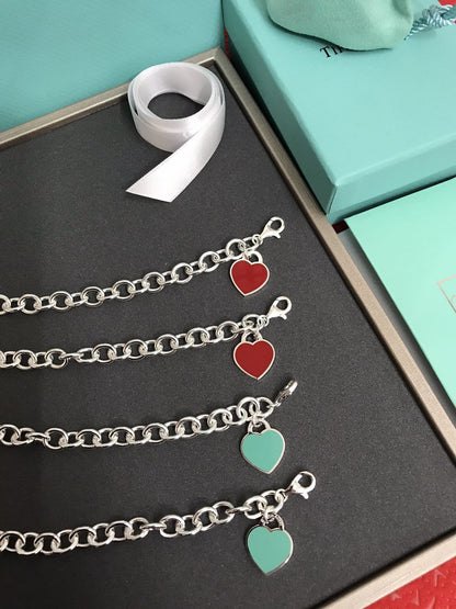[Ornora Jewelry]HEART TAG BRACELET SILVER MEDIUM