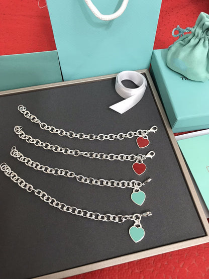 [Ornora Jewelry]HEART TAG BRACELET SILVER MEDIUM